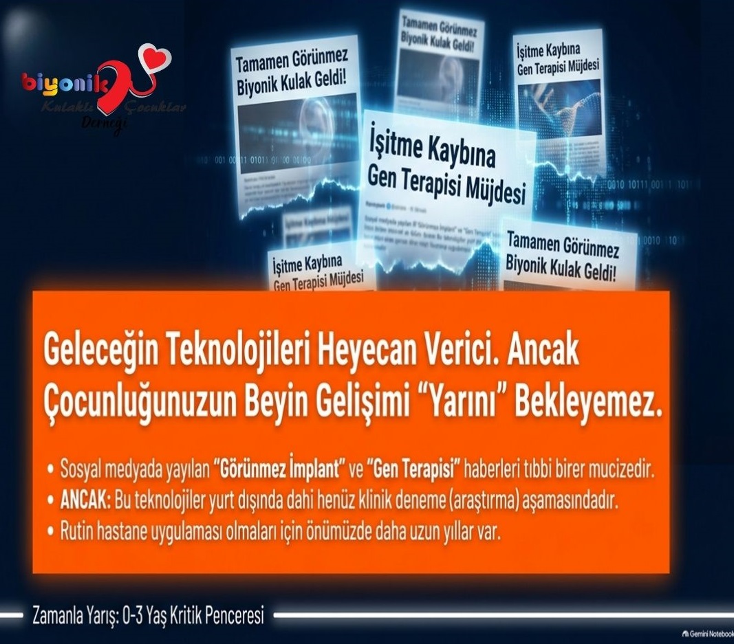 BİYONİK KULAKTA YENİ TEKNOLOJİLER VE GELECEK BEKLENTİSİ HAKKINDA BASIN VE KAMUOYU AÇIKLAMASI